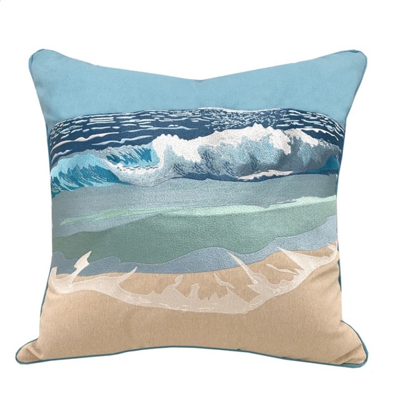 NWT Surf Breaker Rightside Design Pillow - Picture 1 of 4
